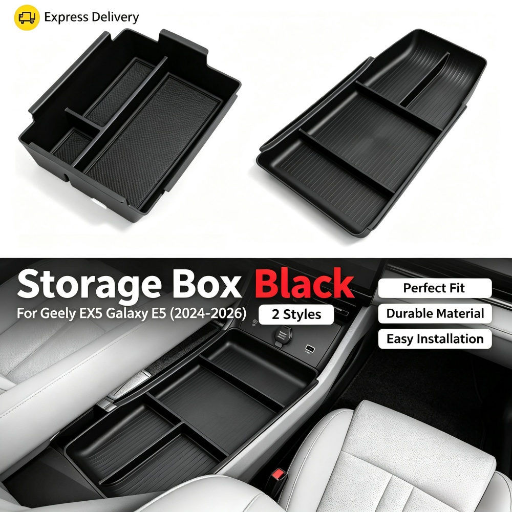 Tech Car Accessories - Boîte de rangement sous l'accoudoir de