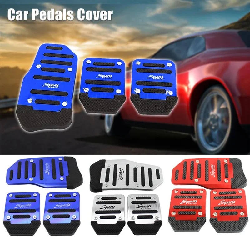 Tech Car Accessories - Couvre-pédales de voiture MT AT antidérapants