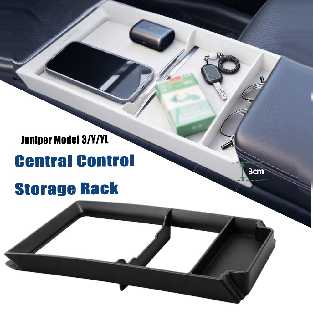 Tech Car Accessories - Plateau de rangement antidérapant pour console