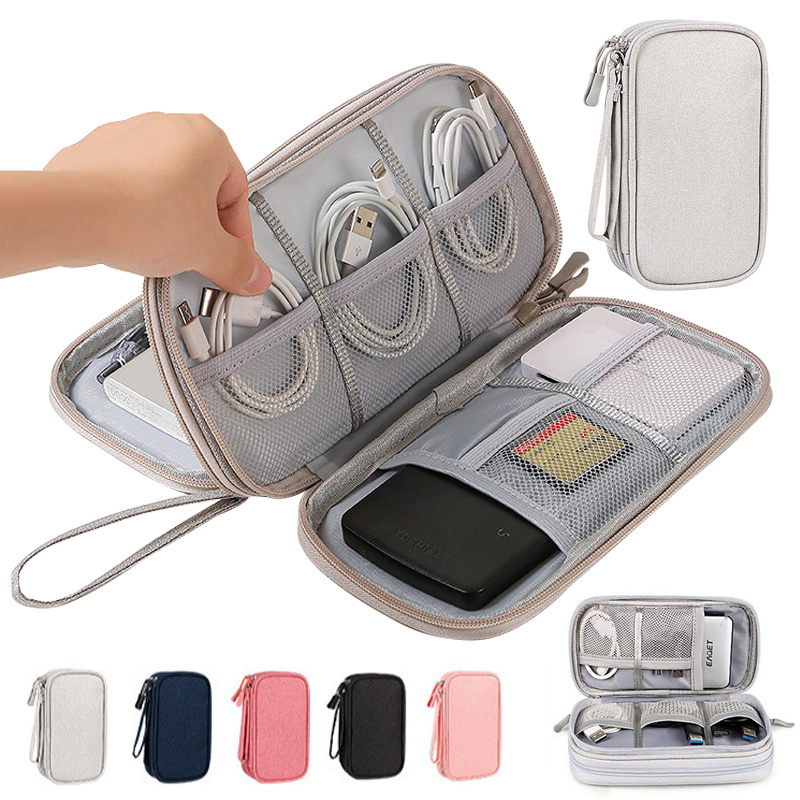 Tech Accessories Case - Sac de rangement numérique portable multicolore