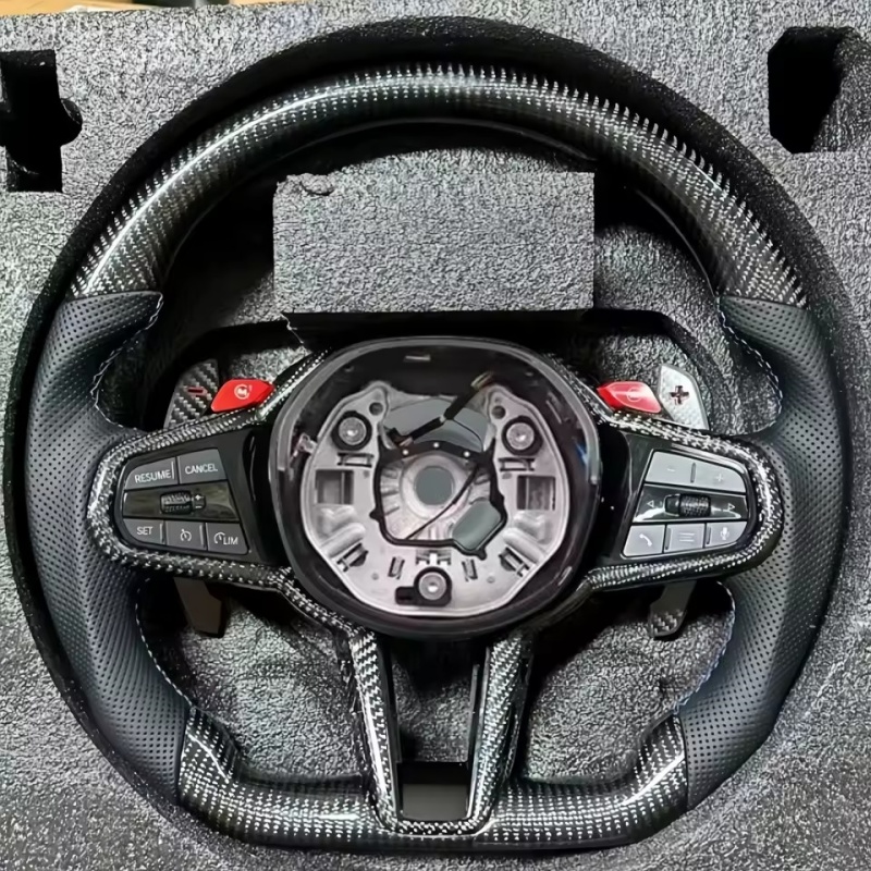 Volant de voiture en cuir et f - Tech Car Accessories avis et prix