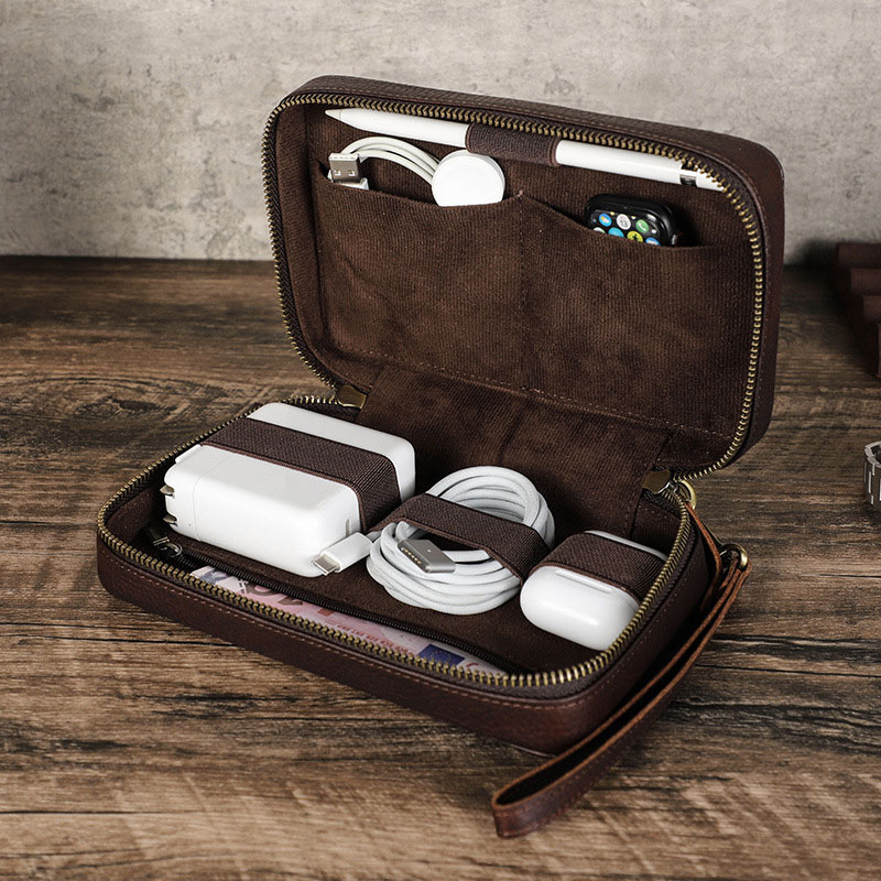 Sac organisateur vintage en cu - Tech Accessories Case avis et prix