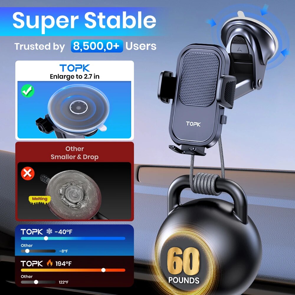 TOPK-Support de téléphone de v - Mobile Tech Accessories avis et prix